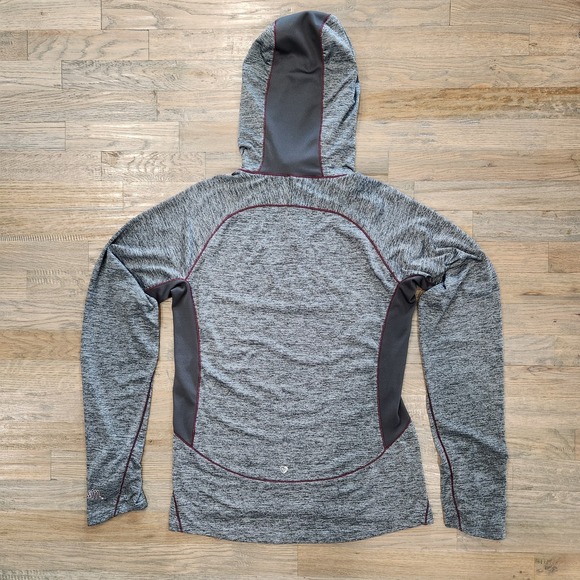 Colosseum Texas A&M Aggies Womens Large Gray Hood Half‎ Zip Pullover Long Sleeve - Picture 8 of 13